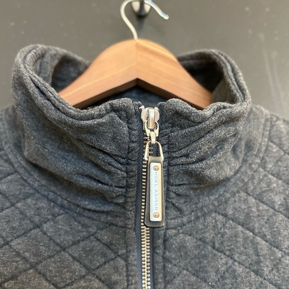 Noel Asmar M Gray Quilted Utility Jacket with elbow patches GUC - Picture 5 of 16